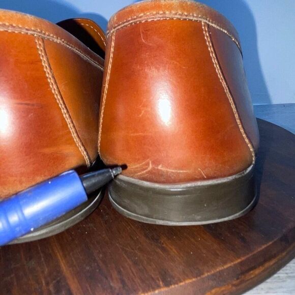 Magnanni Brown Leather Loafers - Picture 11 of 12